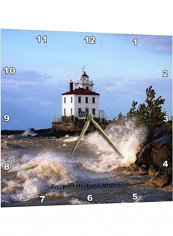 Fairport Harbour Lighthouse Wall Clock Multicolour 15x15inch