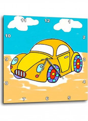 Kids Car Themed Wall Clock Multicolour