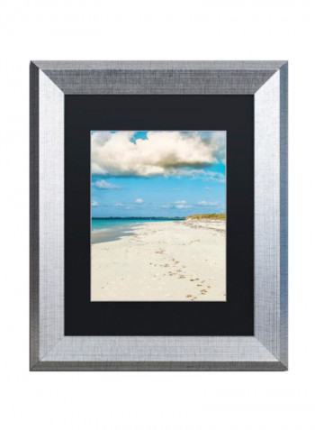 Beach Walk Wall Art Multicolour 11 x 14inch