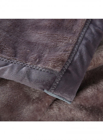 Flannel Thick Blanket Brown