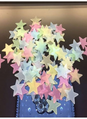 100-Piece Star Shaped Sticker Multicolour 60 x 90cm