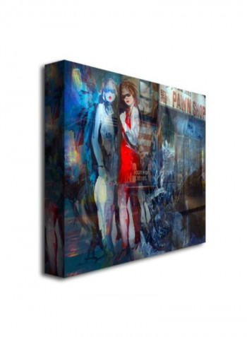 Nixon Canvas Wall Art Multicolour 24 x 24inch