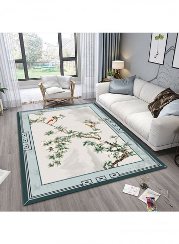 Plant Flower Pattern Rug Multicolour 120 x 160cm