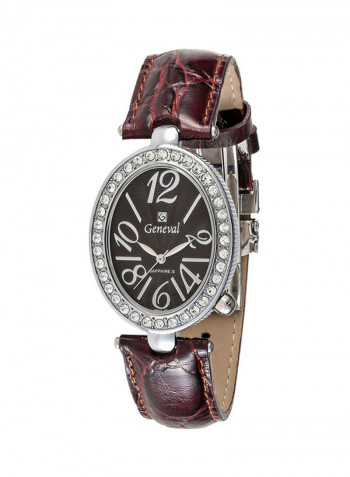 Women's Leather Analog Watch GLS148WOO
