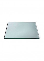 Square Surface Tempered Glass Clear 14x14x0.4inch