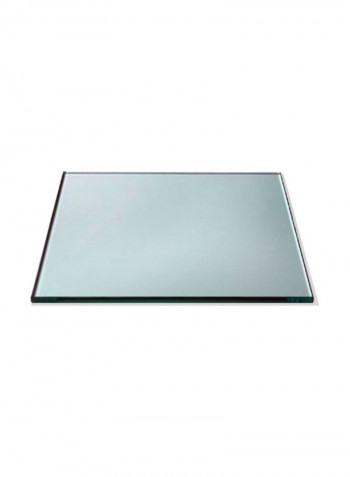 Square Surface Tempered Glass Clear 14x14x0.4inch