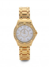 Women's 22K Gold Plated With Crystal Analog Watch P-21855