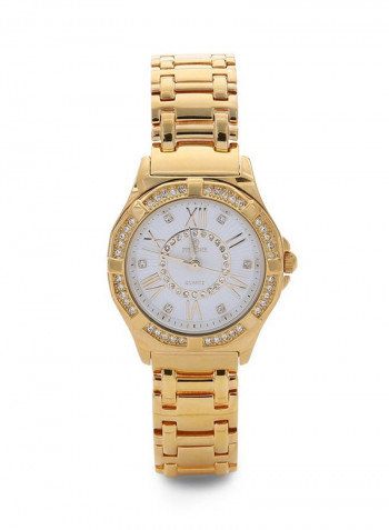 Women's 22K Gold Plated With Crystal Analog Watch P-21855