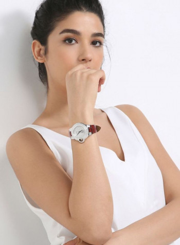 Women's 18K Gold Plated With Crystal Analog Watch P-21626