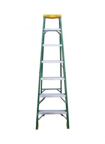 Fiber Glass Single Sided Ladder Green 212x16x60cm