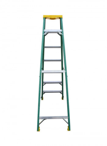 Fiber Glass Single Sided Ladder Green 212x16x60cm