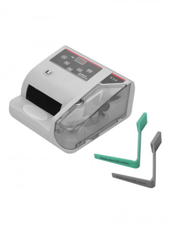 Portable Worldwide Currency Counter White/Grey