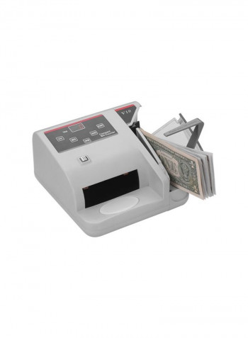 Portable Worldwide Currency Counter White/Grey