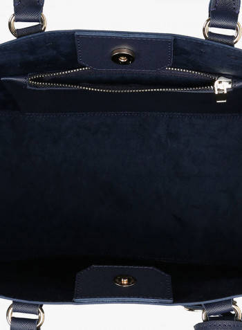 Tote Bag With Strap Dark Blue