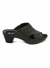 Leather Mid Heel Sandals Black reviews Leather Mid Heel Sandals Black