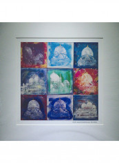 Sheik Zayed Grand Mosque Print Wall Art Multicolour