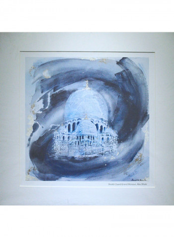 Sheik Zayed Grand Mosque Print Wall Art Multicolour