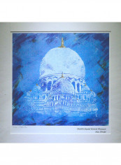 Sheik Zayed Grand Mosque Print Wall Art Multicolour