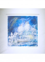 Sheik Zayed Grand Mosque Print Wall Art Multicolour