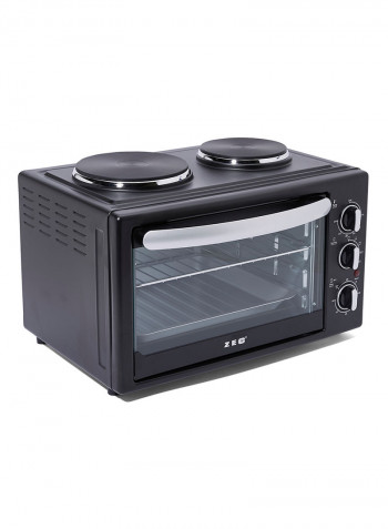 Electric Oven With Two Hotplates 1500W 1500 W ZEC-CKFH30C Black/Silver