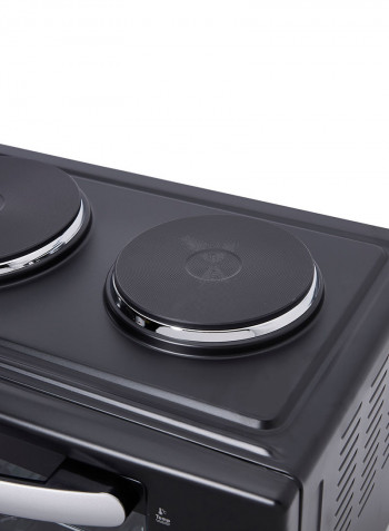 Electric Oven With Two Hotplates 1500W 1500 W ZEC-CKFH30C Black/Silver