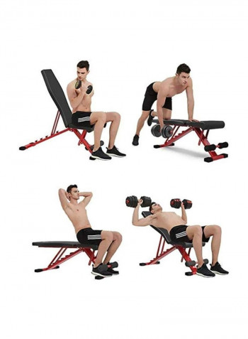 Aluminum Multifunction Foldable Weight Lifting Bench 110x30x30cm