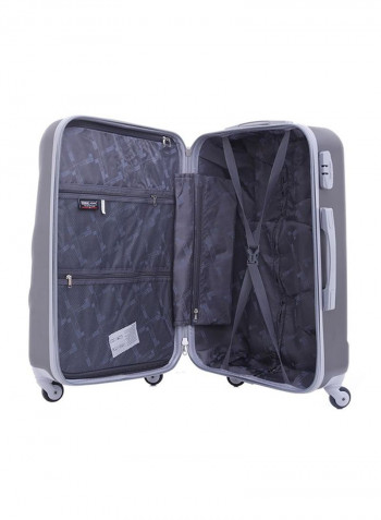 Palma Hardside 3 Piece Luggage Trolley Set Grey