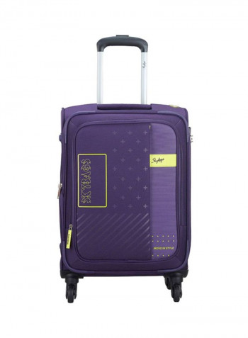 Tetriss 4 Wheels Softside Check-In Luggage Trolley Purple