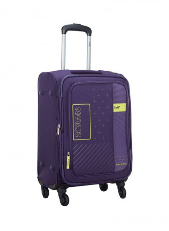 Tetriss 4 Wheels Softside Check-In Luggage Trolley Purple