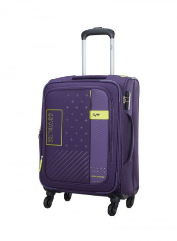 Tetriss 4 Wheels Softside Check-In Luggage Trolley Purple