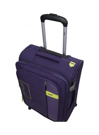 Tetriss 4 Wheels Softside Check-In Luggage Trolley Purple