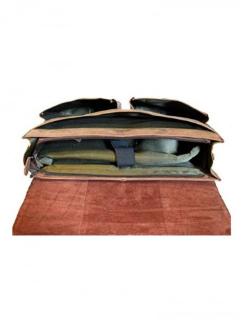 Wax Hunter  Laptop Briefcase Bag Brown