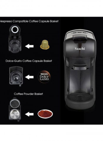 Multi Capsule Coffee Maker 1450W 1450 W NL-COF-7058C-BK Black