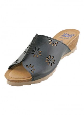 Comfortable Slip On Casual Sandals أسود