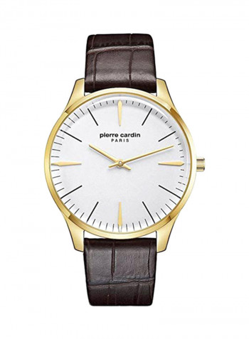 Men's Leather Analog Watch A.PC902271F03U