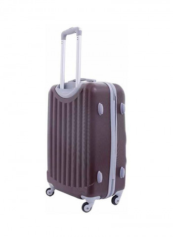 Palma Hardside 3 Piece Luggage Trolley Set Coffee
