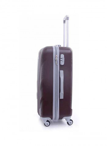 Palma Hardside 3 Piece Luggage Trolley Set Coffee