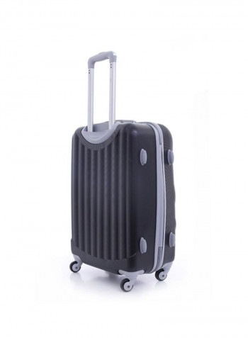 Palma Hardside 3 Piece Luggage Trolley Set Black
