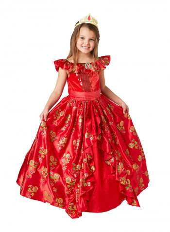 فستان حفل تنكري مستوحى من سلسلة مسلسلات "Elena of Avalor" 128سنتيمتر