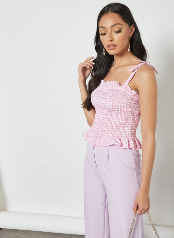 Rihana Sleeveless Top Pink