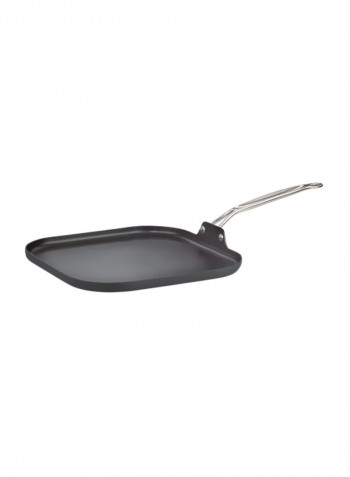 Nonstick Hard-Anodized Square Griddle Black 19x11x0.5inch