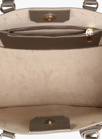 Tote Bag With Strap Grey