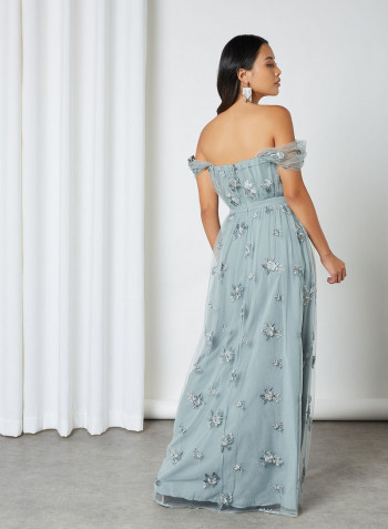 Lucy Tulle Dress Sea Foam