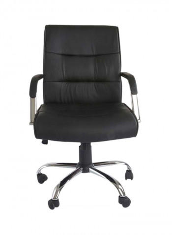 Nova Low Back Executive Chair Black/Silver 109x50x51centimeter