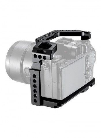 R063 Upgraded Camera Cage with ARRI Locating Hole Replacement for Sony A7R3 A7M3 Black