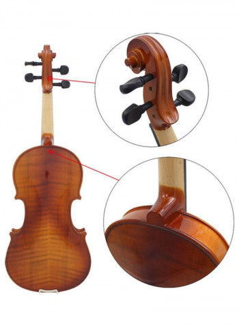 Wooden Maple Violin Set