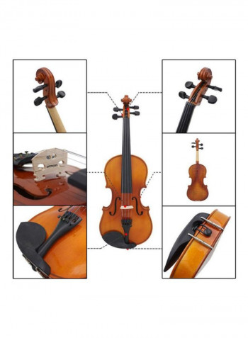 Wooden Maple Violin Set