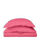 Wrinkle Resistant Duvet Cover With Matching Pillow Sham Red 20 x 26inch