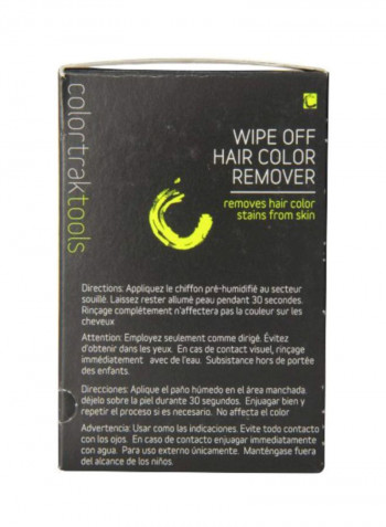 36-Piece Wipe-off Hair Color Remover Towelettes Black