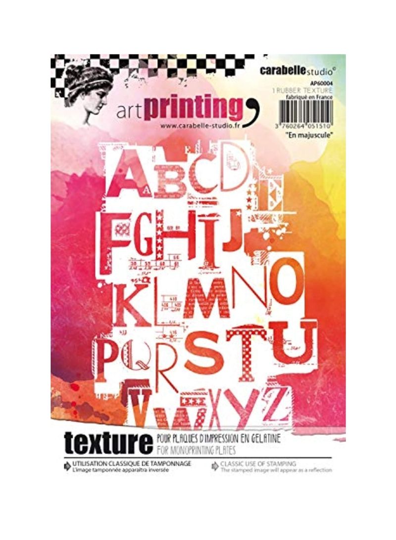 Art Printing Stamp Pink/Yellow